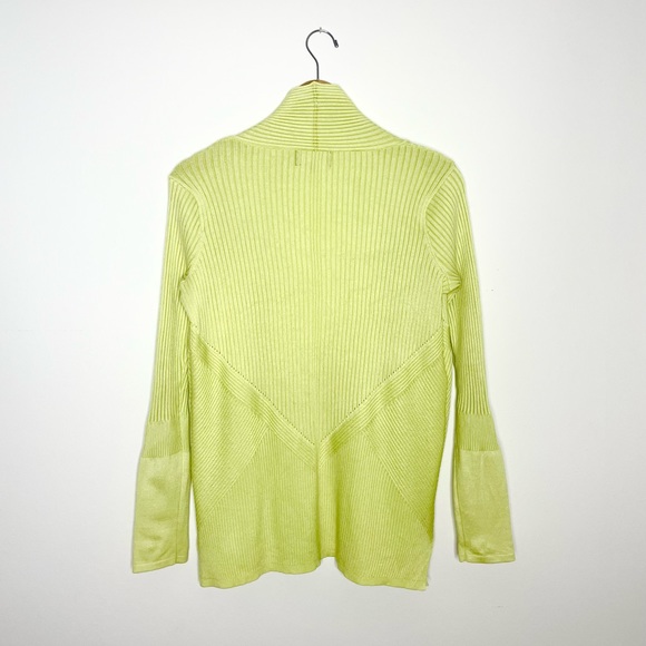 PREMISE like green rubber cardigan sweater S - Picture 2 of 6